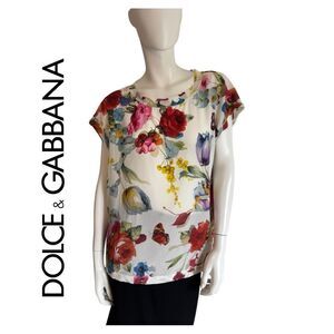 Dolce & Gabbana Women's Floral Sill Top - Multicolor